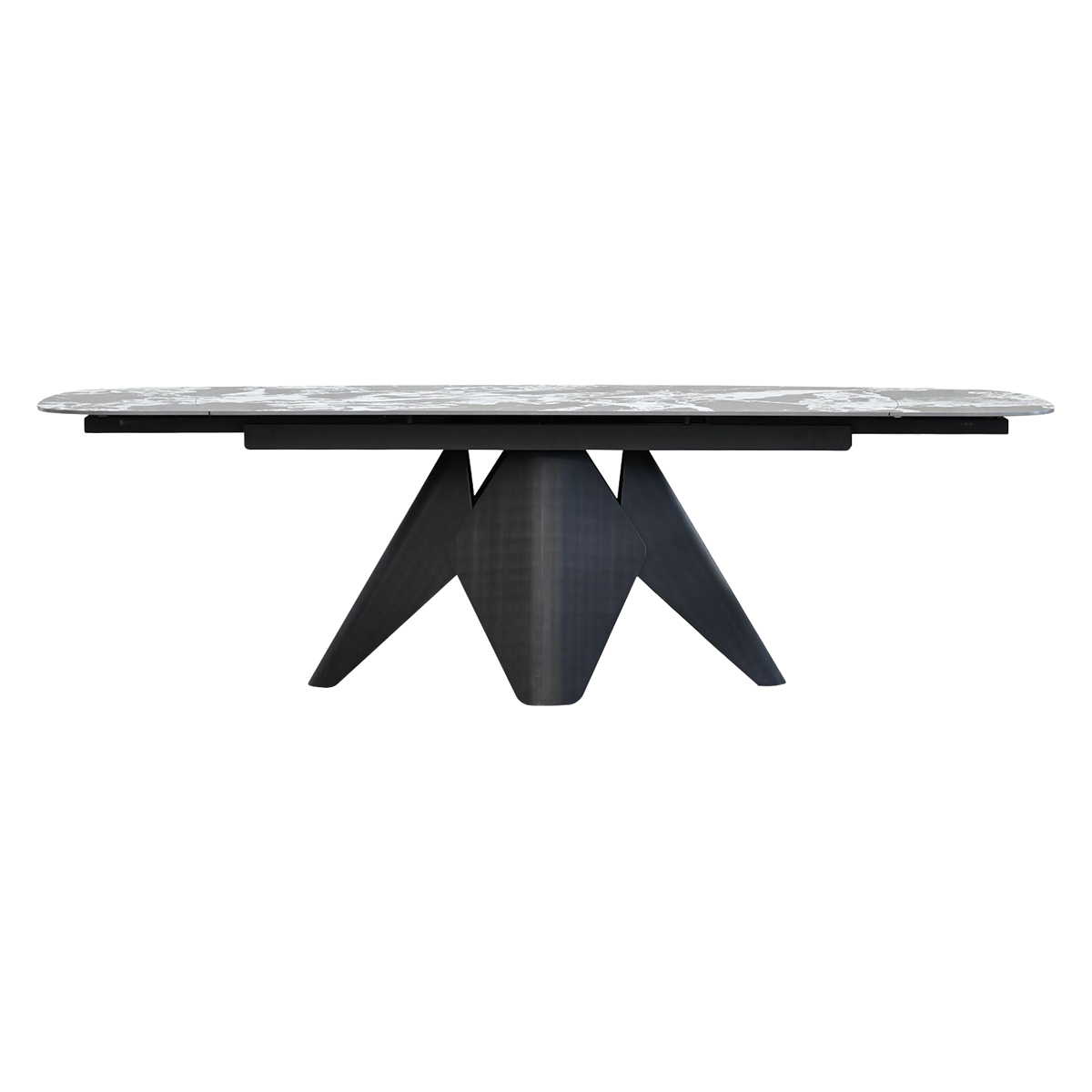 Mobital - Taji Double Extension Dining Table in Tourmaline Black