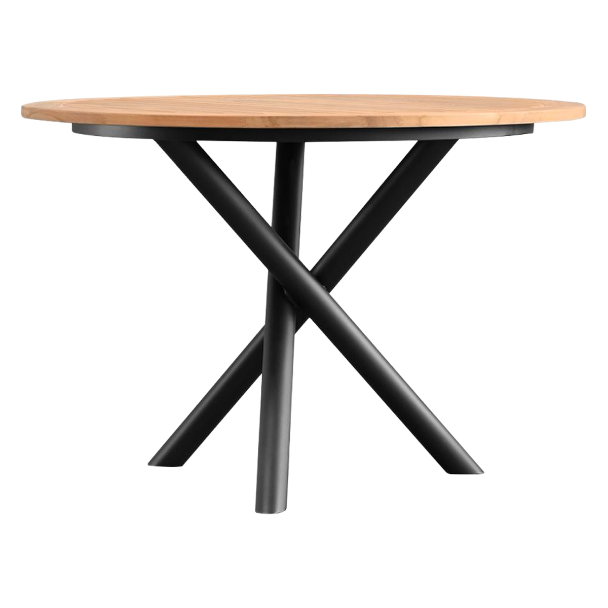 Mobital - Torch Round Dining Table in Teak Top