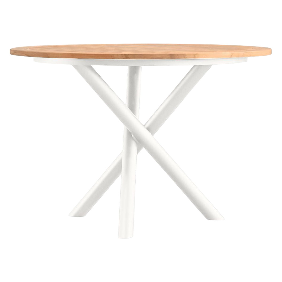 Mobital - Torch Round Dining Table in Teak Top