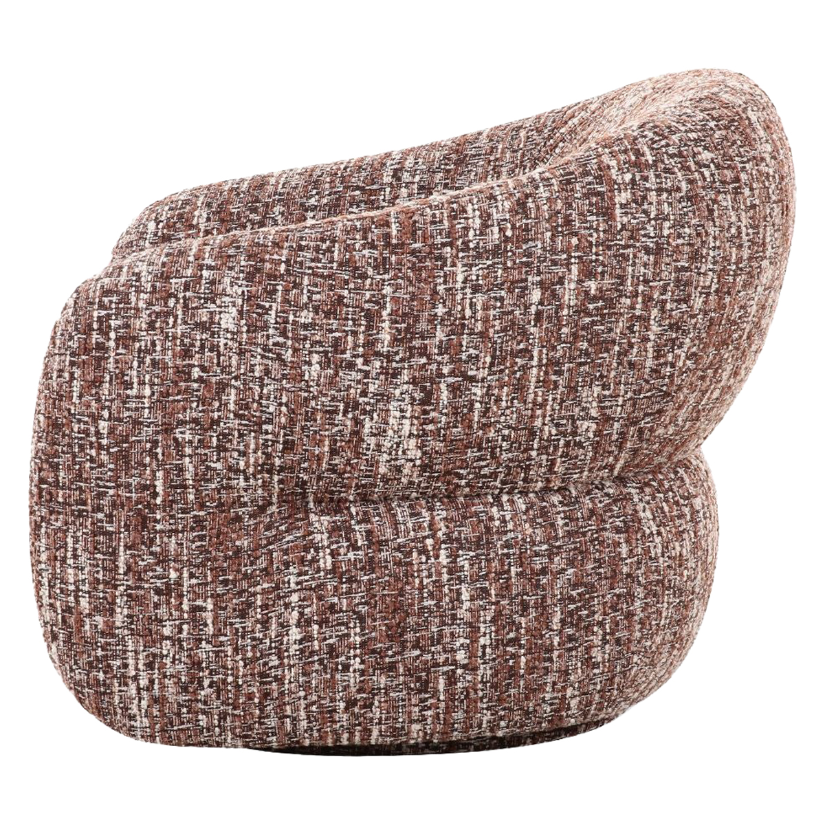 Mobital - Dame Lounge Chair Swivel Two-Toned Pinot
