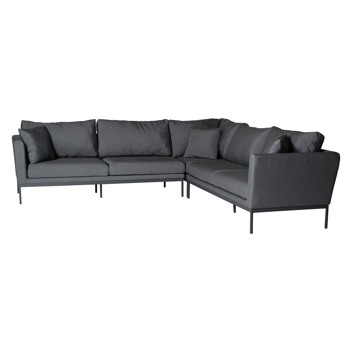Mobital - Huntington Fabric Sectional in Carbon Gray
