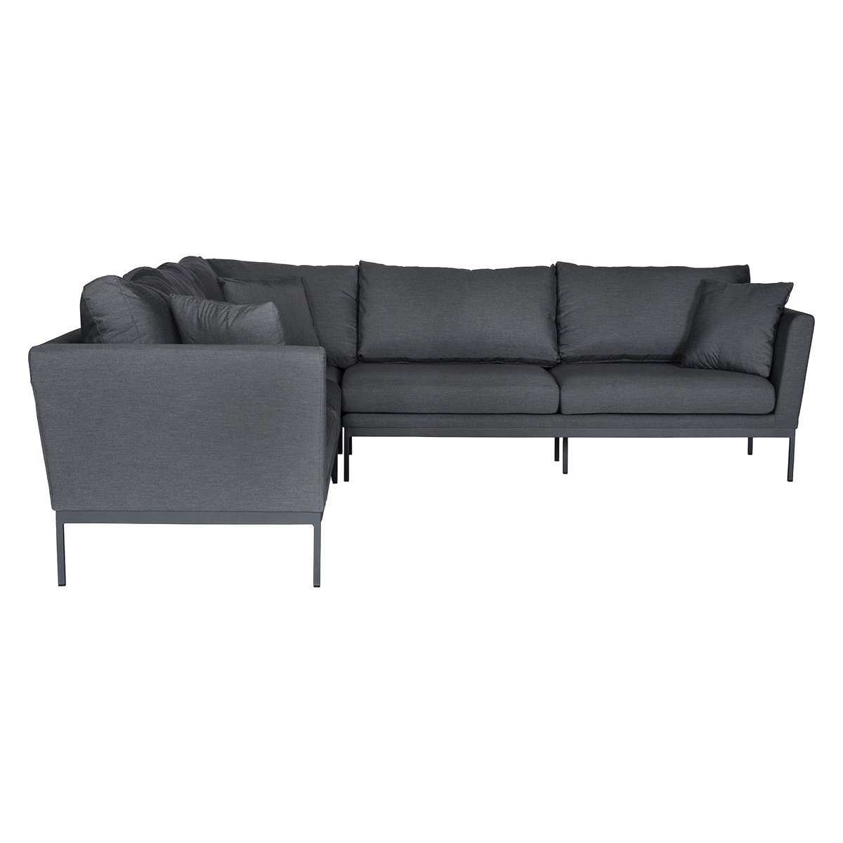 Mobital - Huntington Fabric Sectional in Carbon Gray