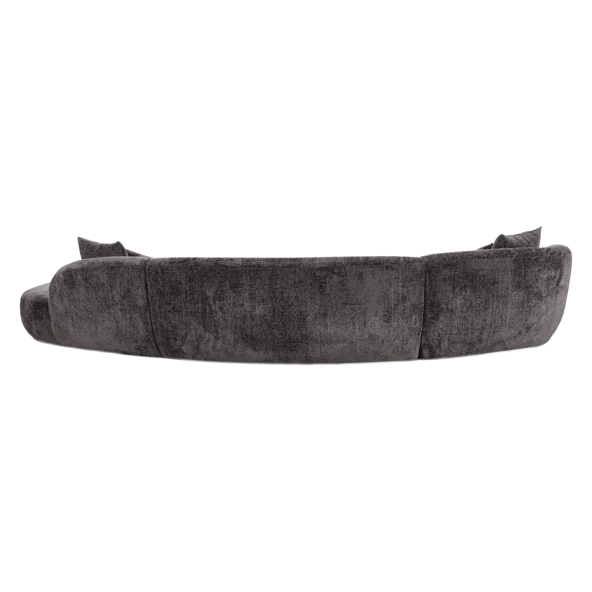 Mobital - Swoop Sectional Chaise Facing Left 3-Piece Shadow