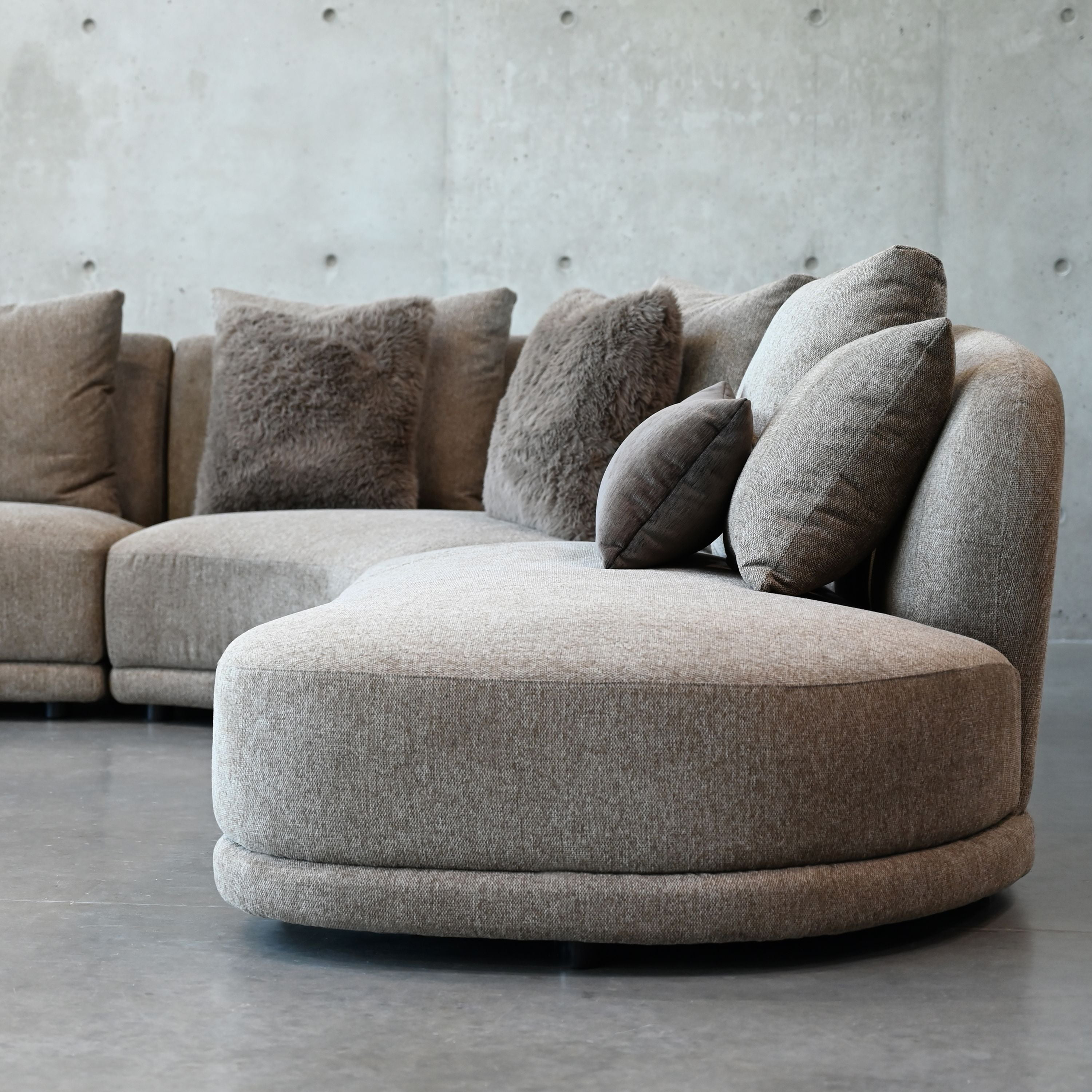 Mobital - Voltaire Sectional Lsf Brindle Brown