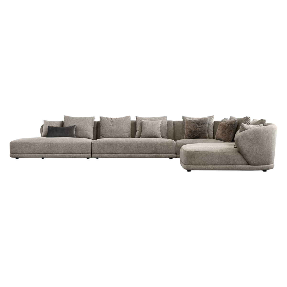 Mobital - Voltaire Sectional Lsf Brindle Brown