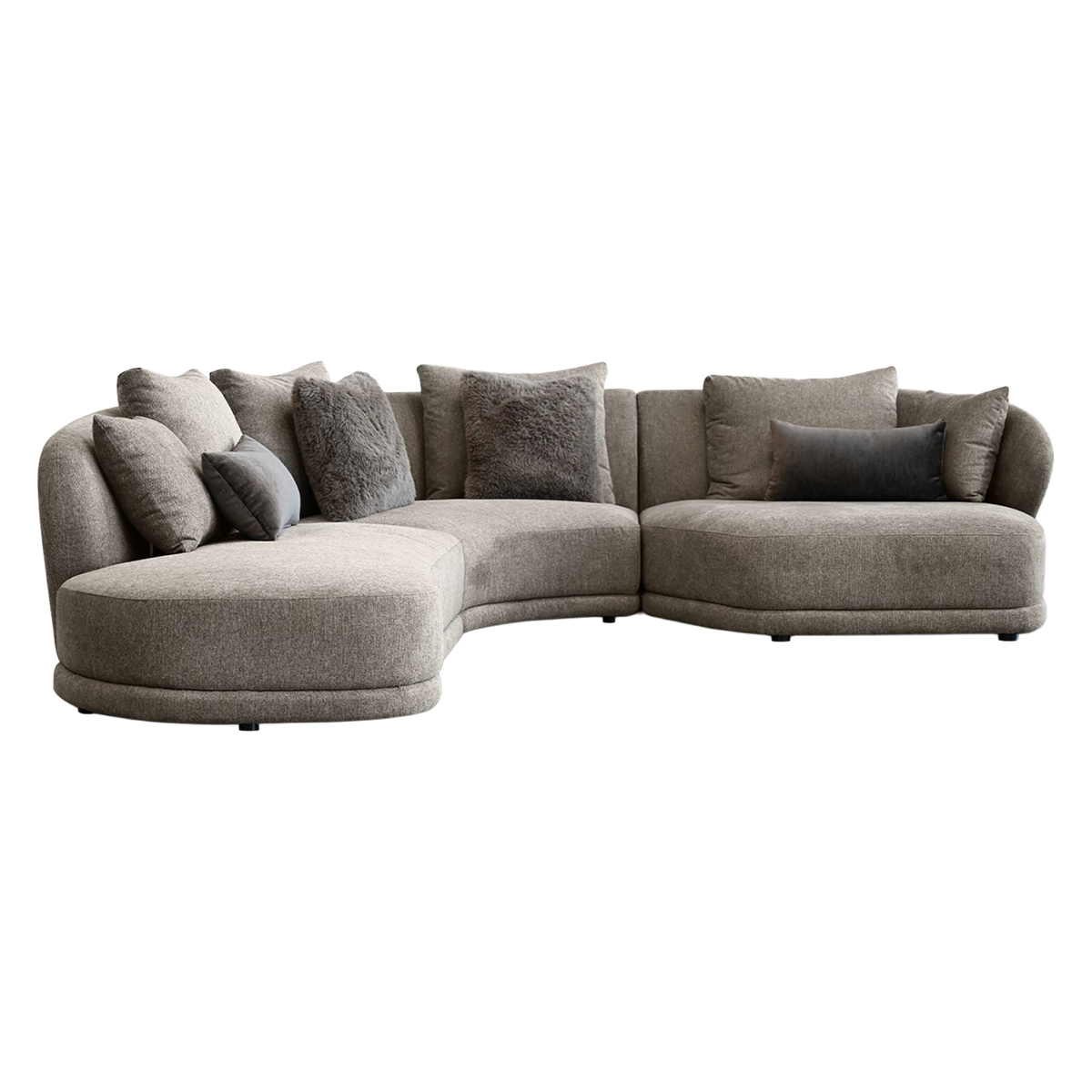 Mobital - Voltaire Sectional Lsf Brindle Brown