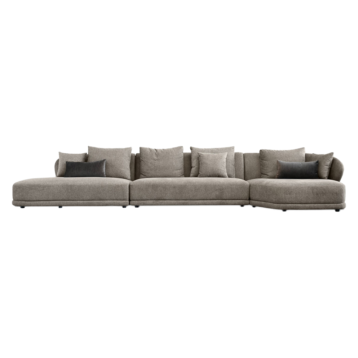 Mobital - Voltaire Sectional Lsf Brindle Brown