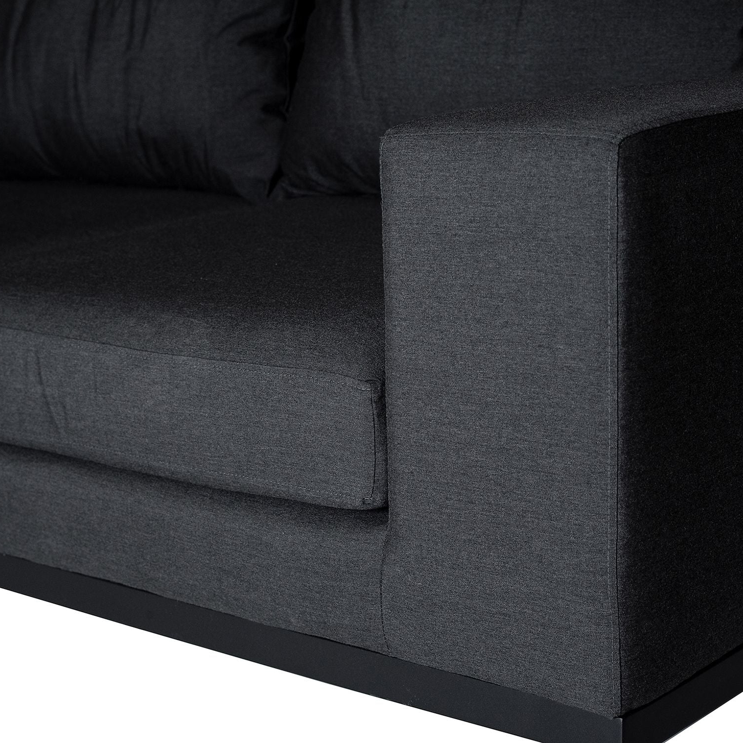 Mobital - Jericho Fabric Sofa in Charcoal