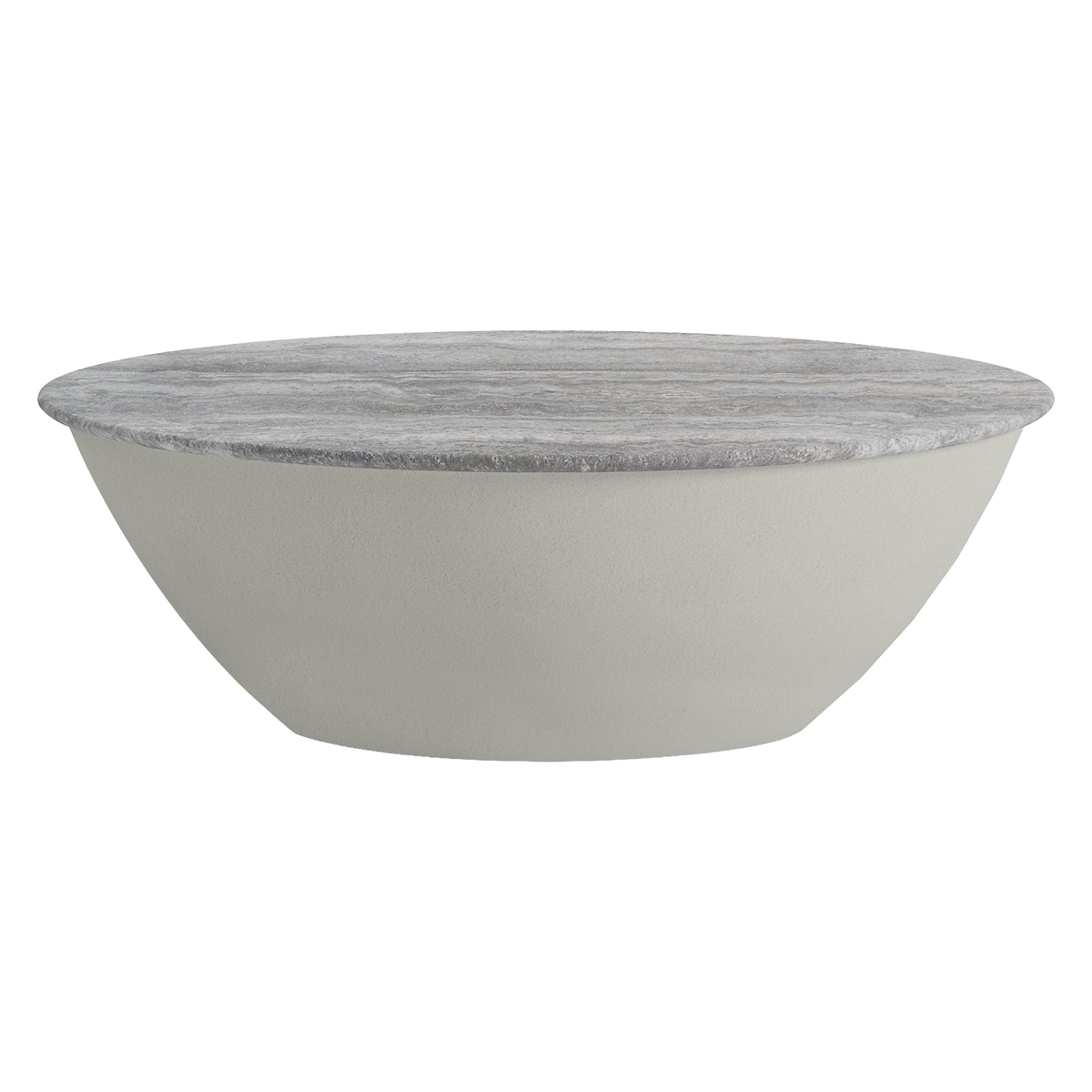 Mobital - Eave Coffee Table in Silver Gray Travertine
