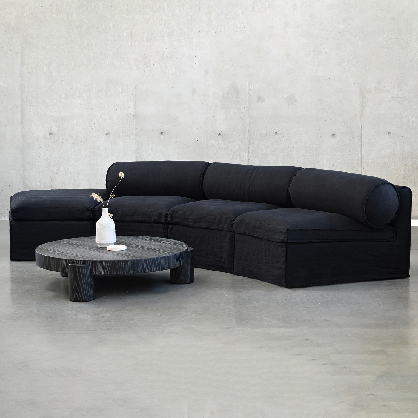 Mobital - Mira Coffee Table in Vintage Wash Black Veneer