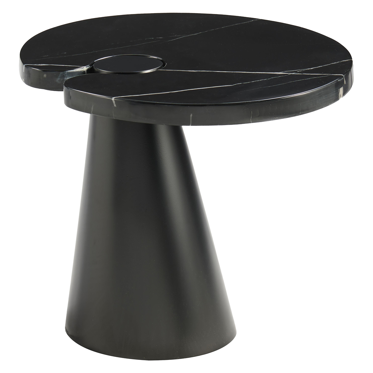 Mobital - Acyl End Table in Low Polished Marquina Black