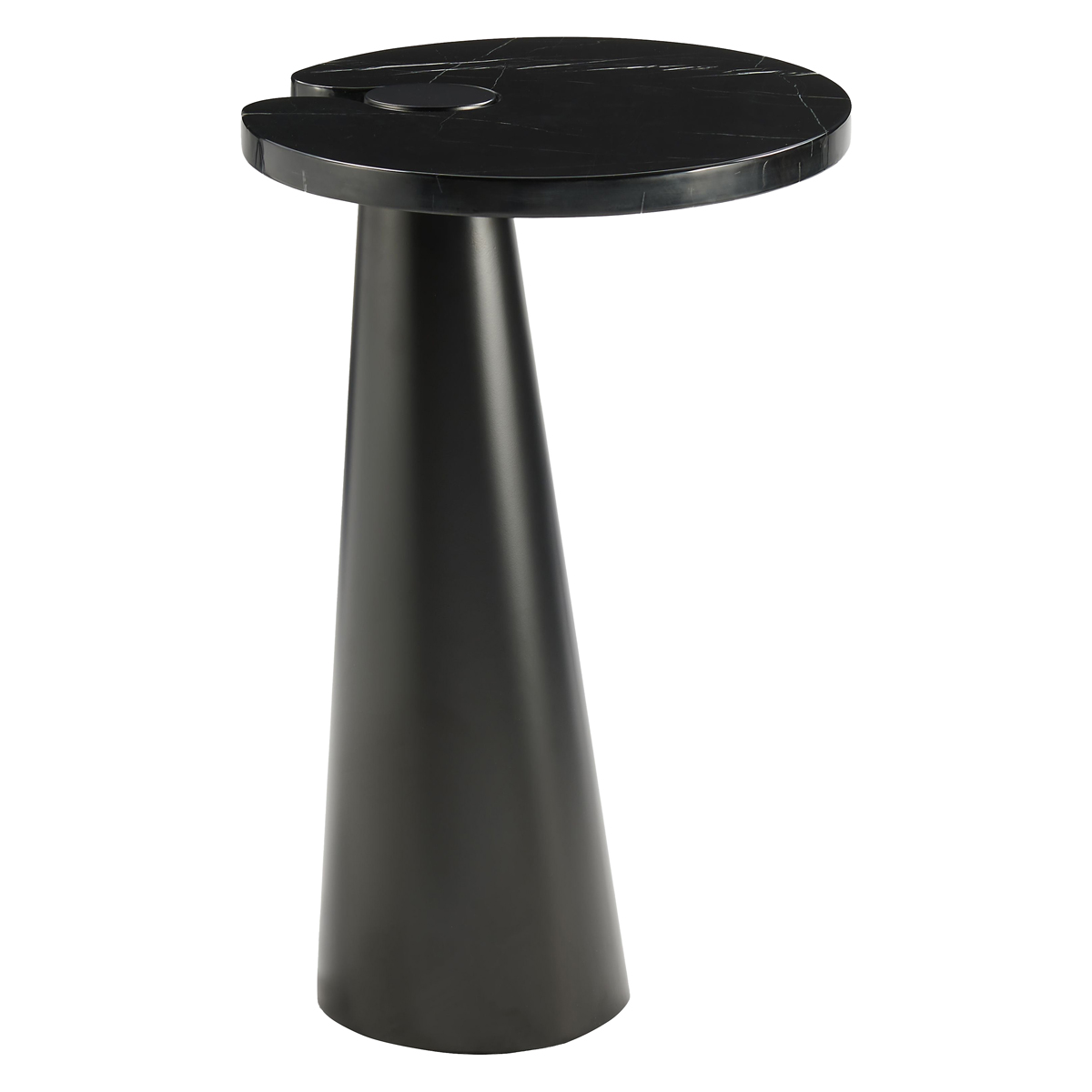 Mobital - Acyl End Table Tall in Polished Marquina Black