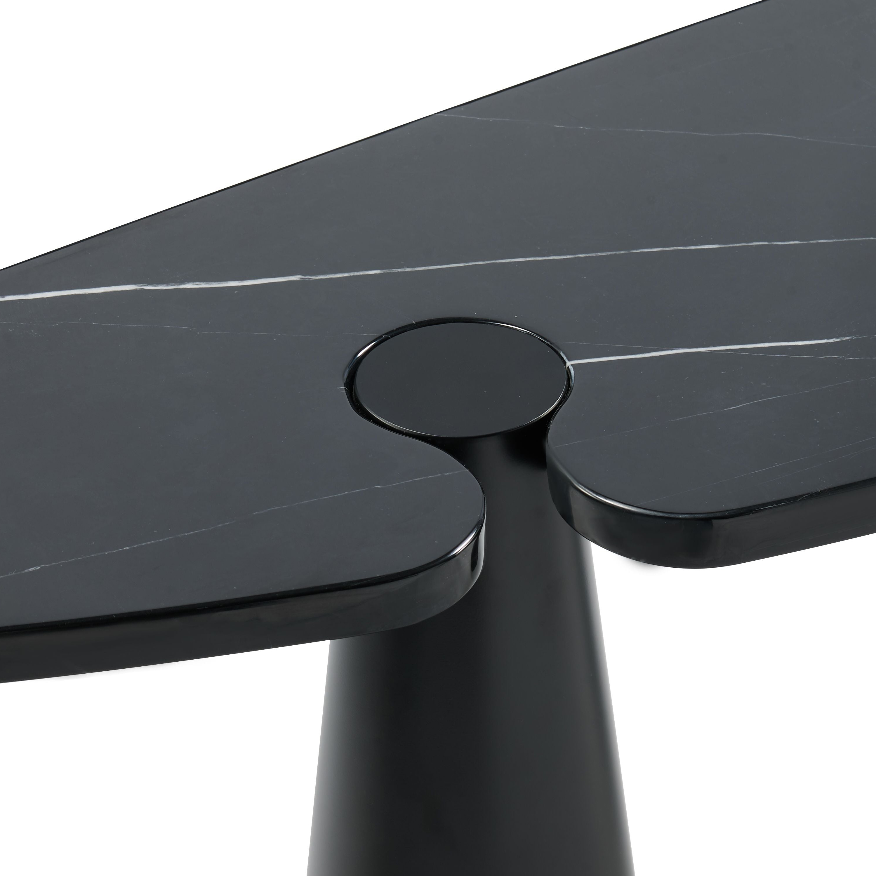 Mobital - Acyl Console Table in Polished Marquina Black