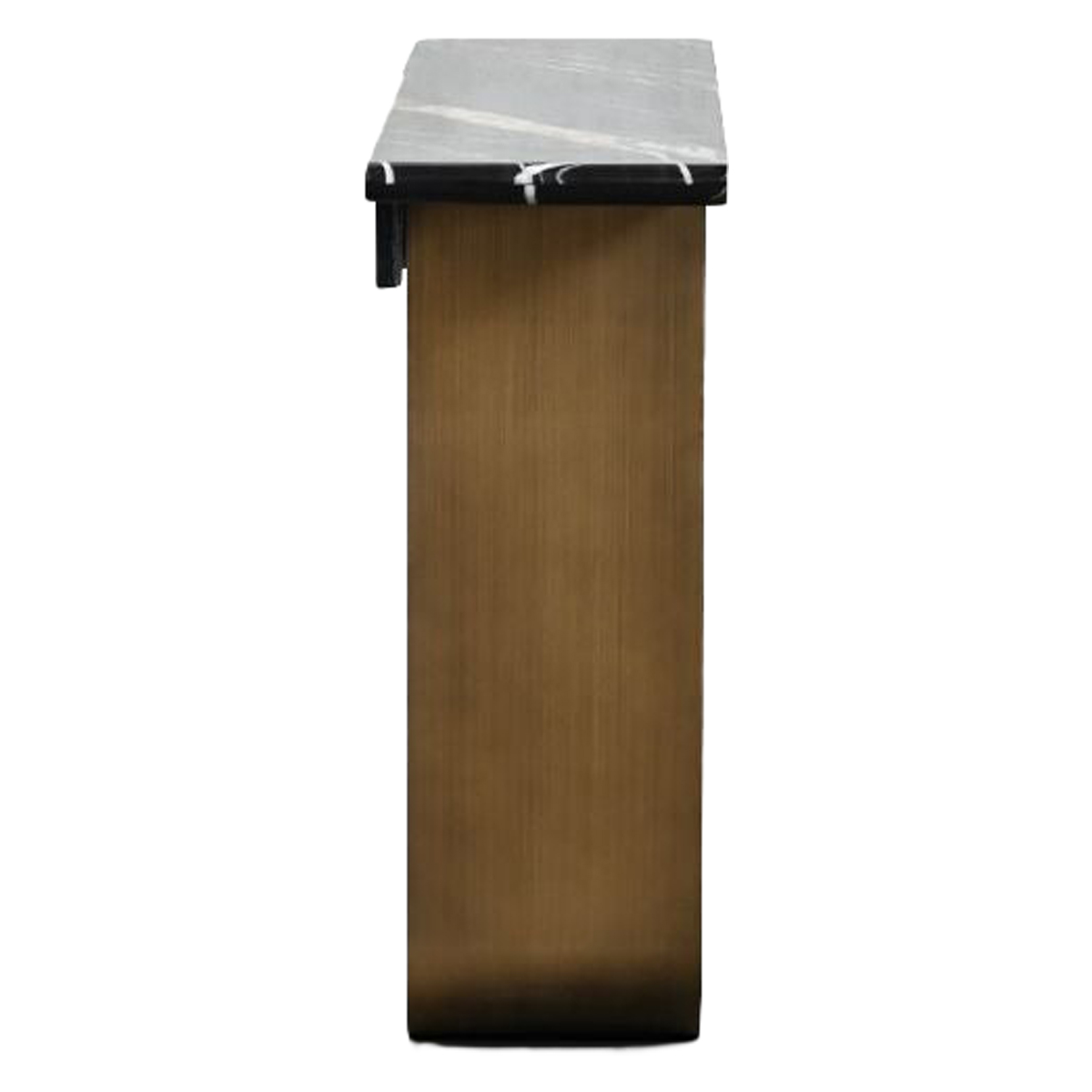 Mobital - Socle Console Table in Polished Laurent Black