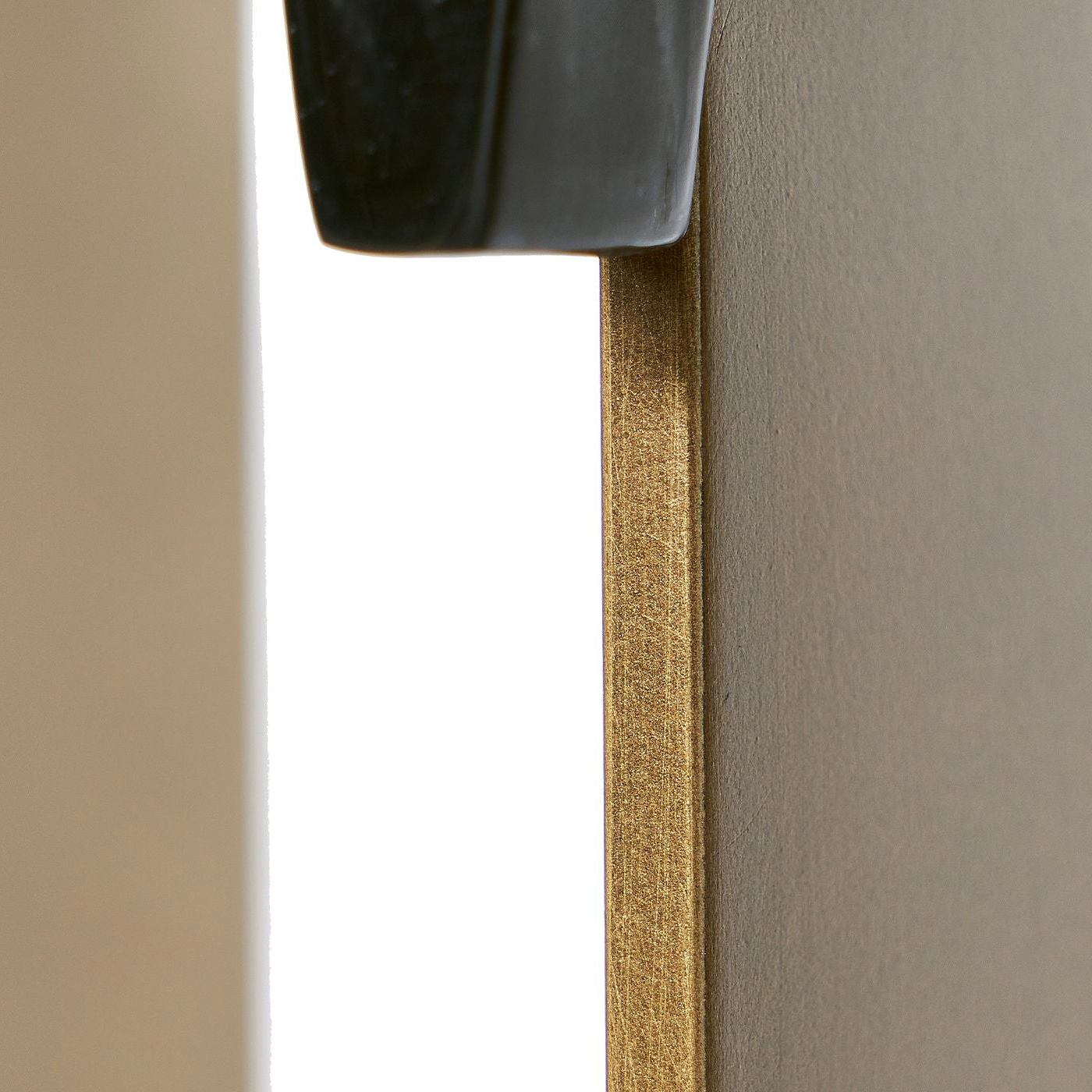 Mobital - Socle Console Table in Polished Laurent Black