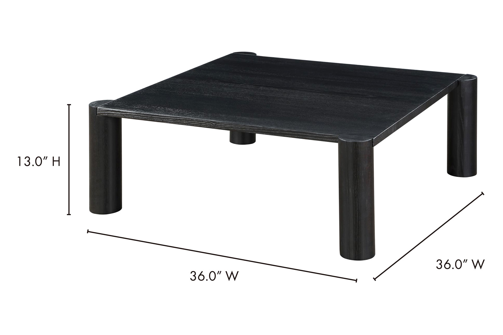 Moe's Post Coffee Table - Black