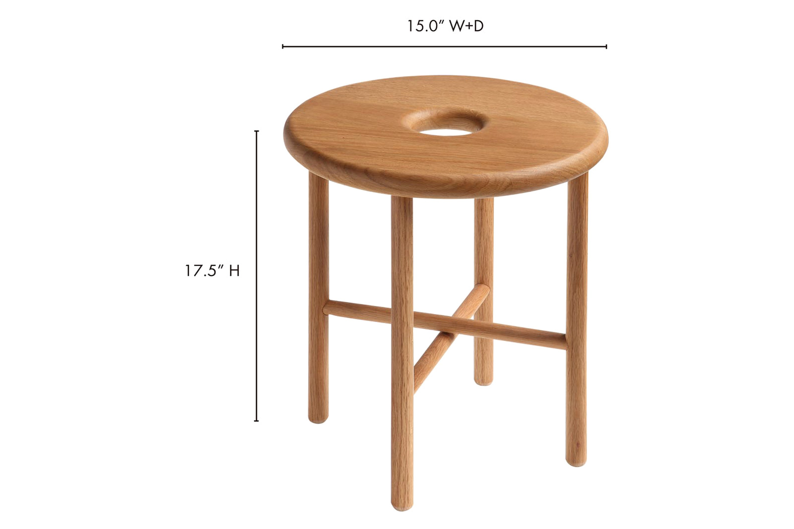 Moe's Namba Stool - Natural