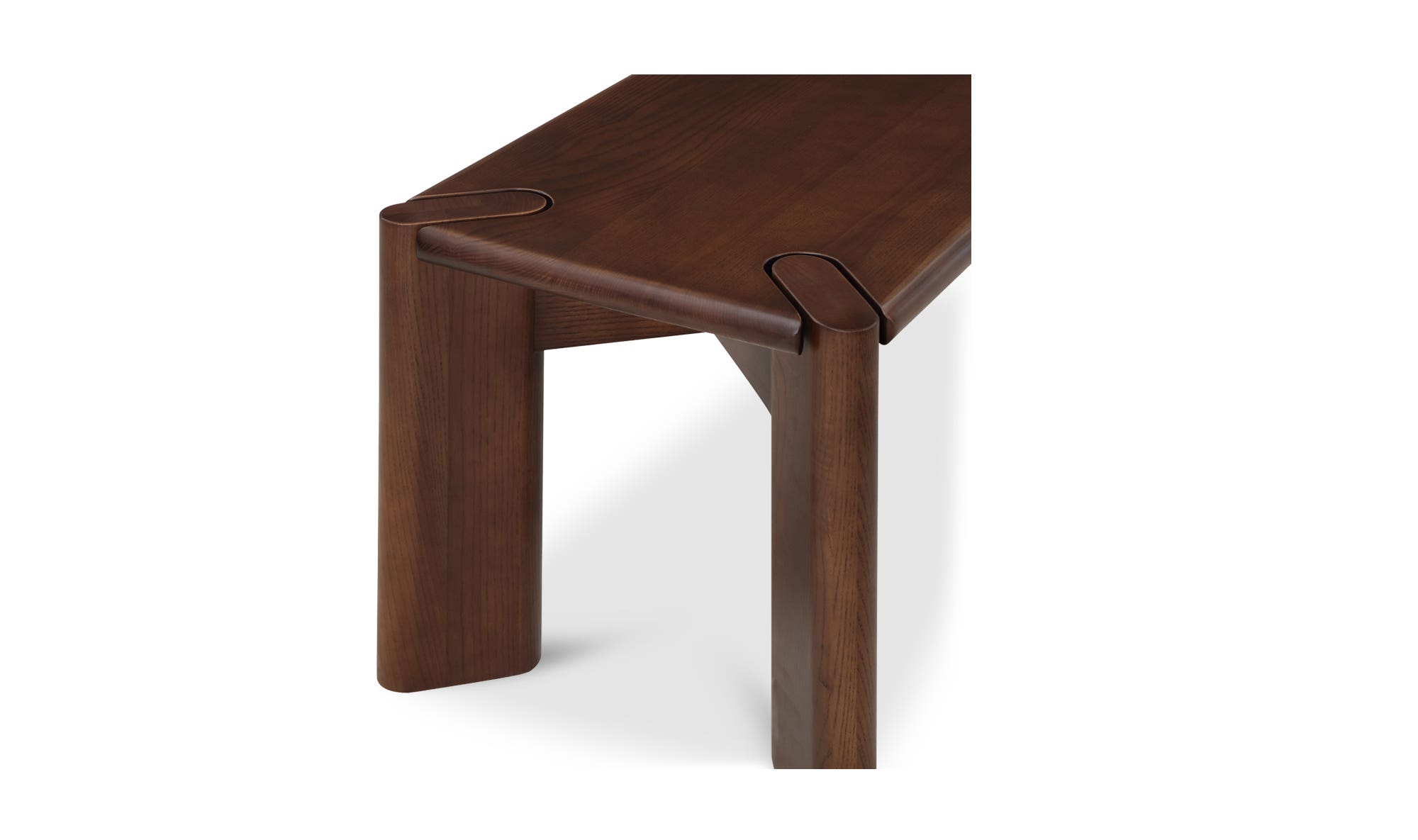 Moe's Daifuku Modern Dining Bench - Walnut Stained Ash, Small