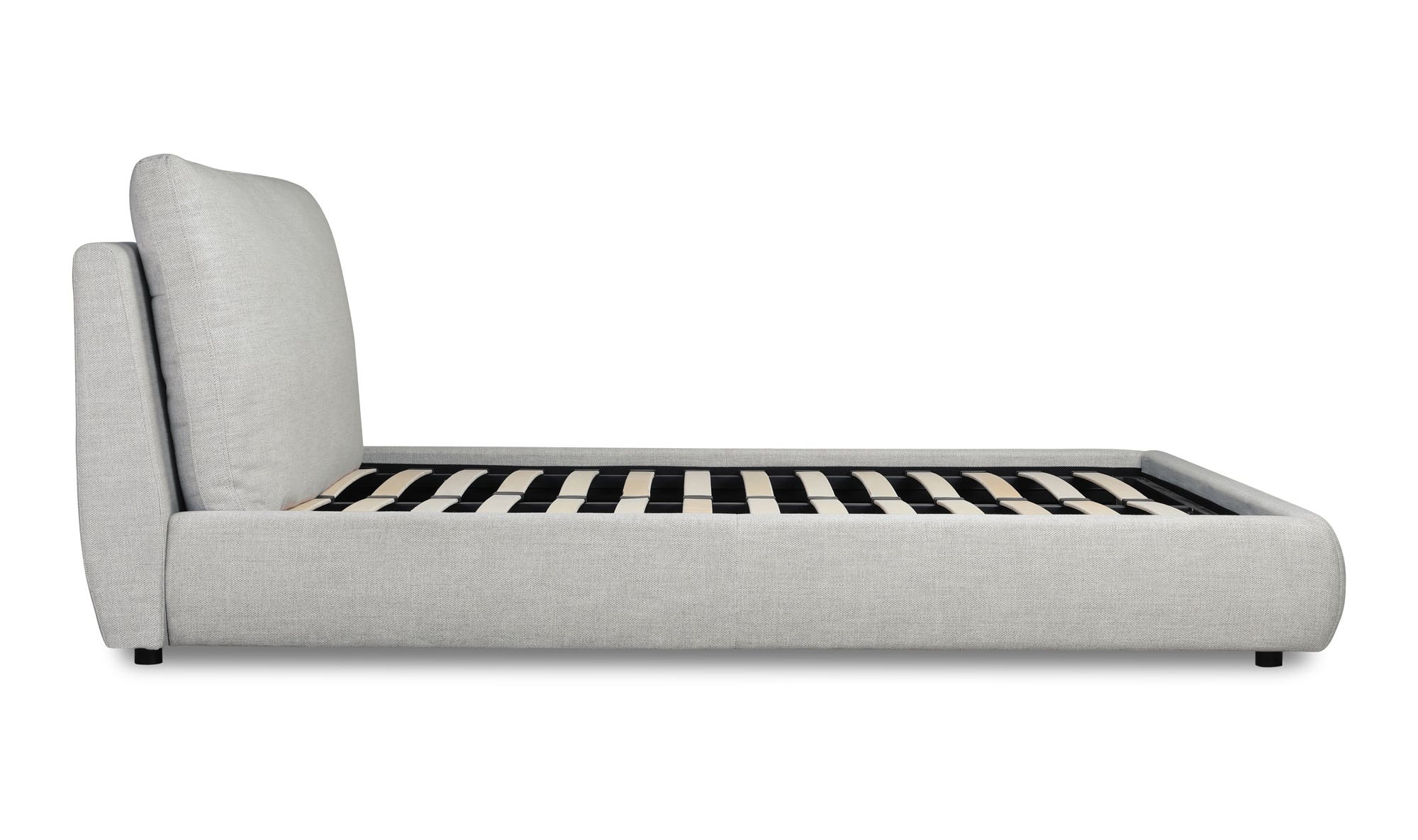 Moe's Seraph Modern Full Size Upholstered Bed - Stone