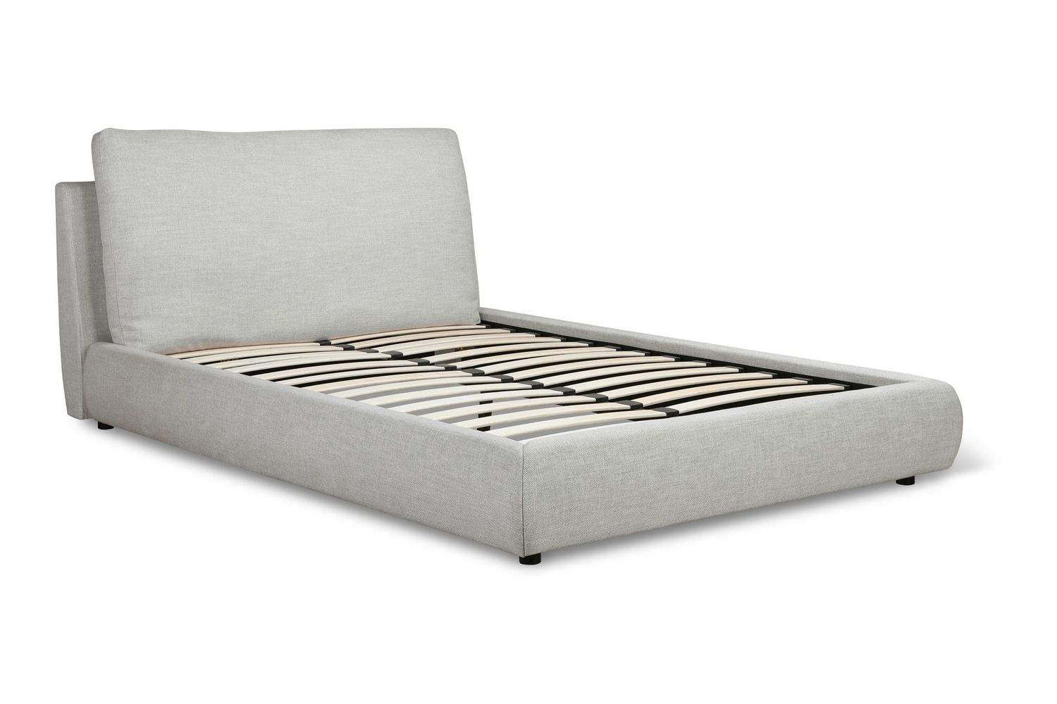 Moe's Seraph Modern Full Size Upholstered Bed - Stone