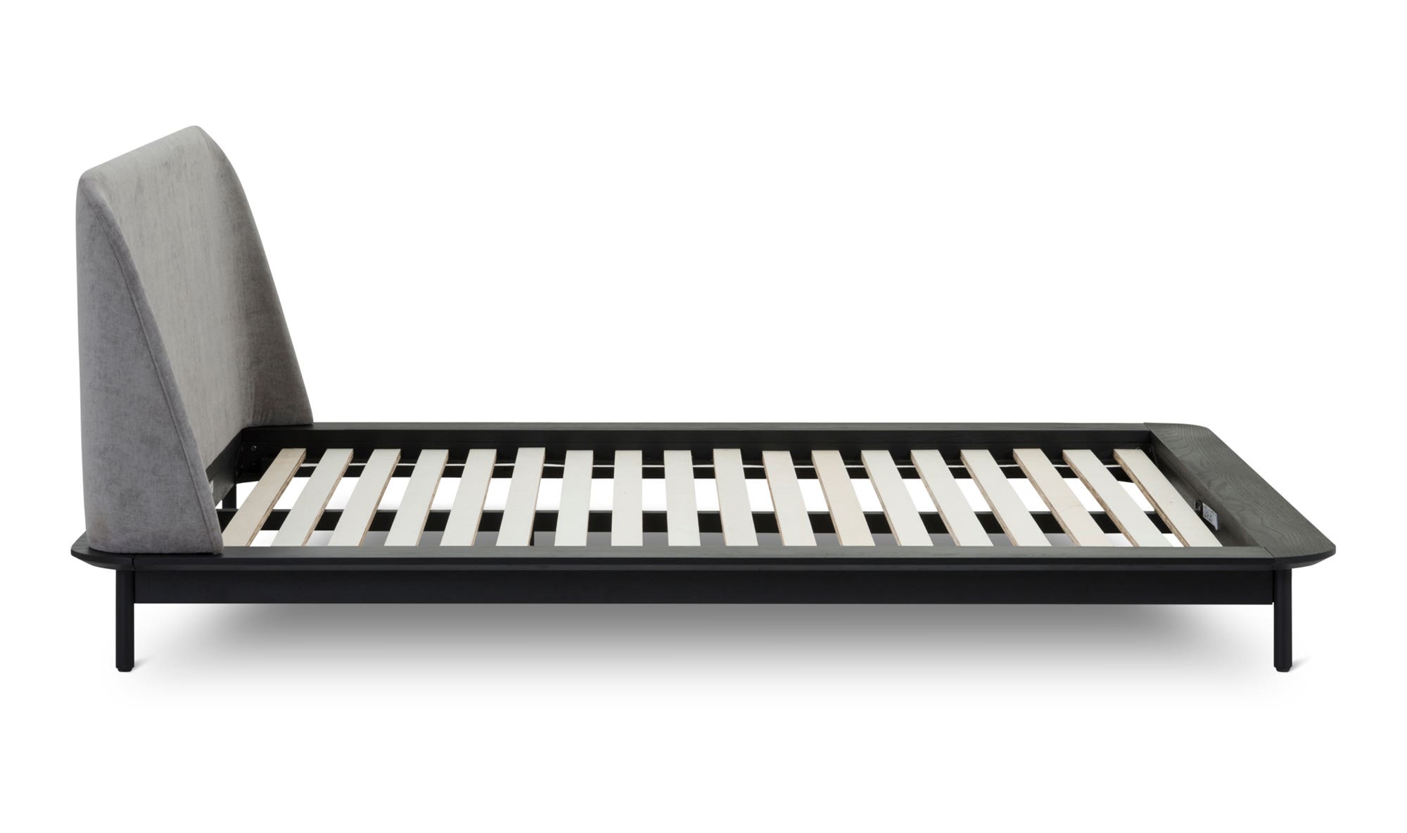 Moe's Solstice Modern Queen Size Bed - Black Oak