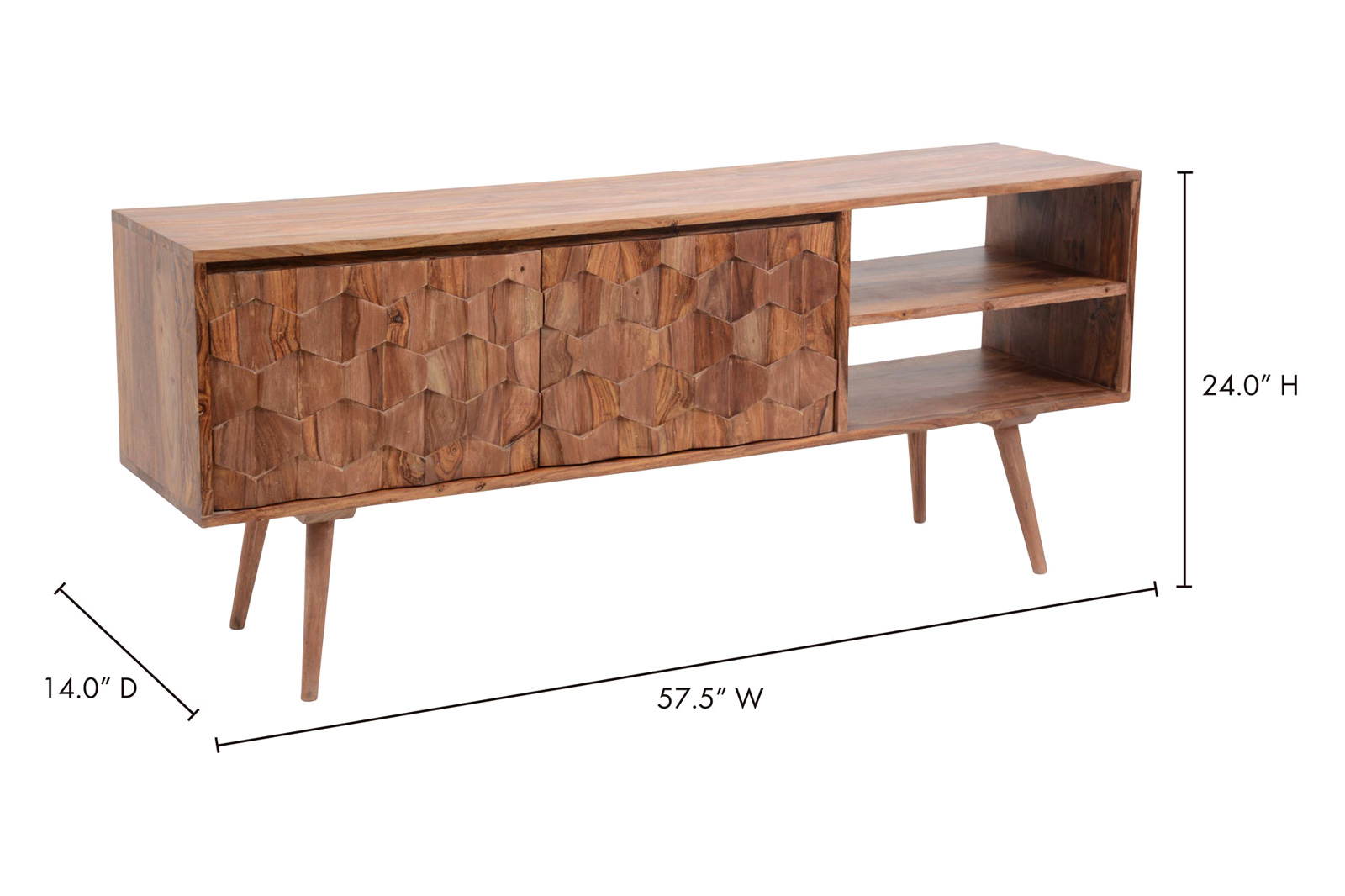 Moe's O2 TV Cabinet - Natural