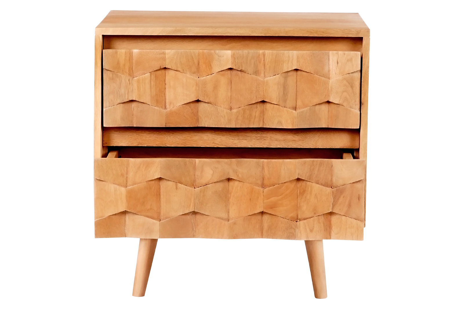 Moe's O2 2 Drawer Nightstand - Brown