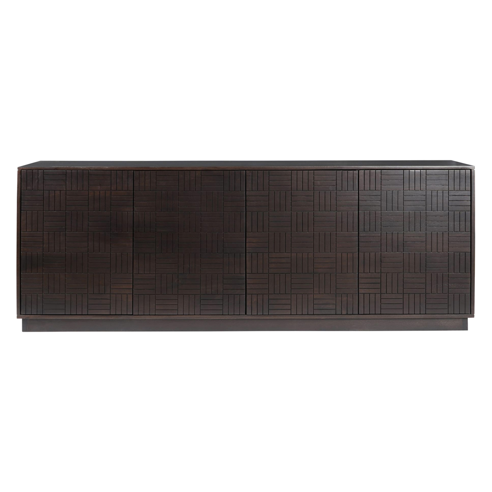 Moe's - Denman Mid-Century Modern Sideboard in Dark Brown