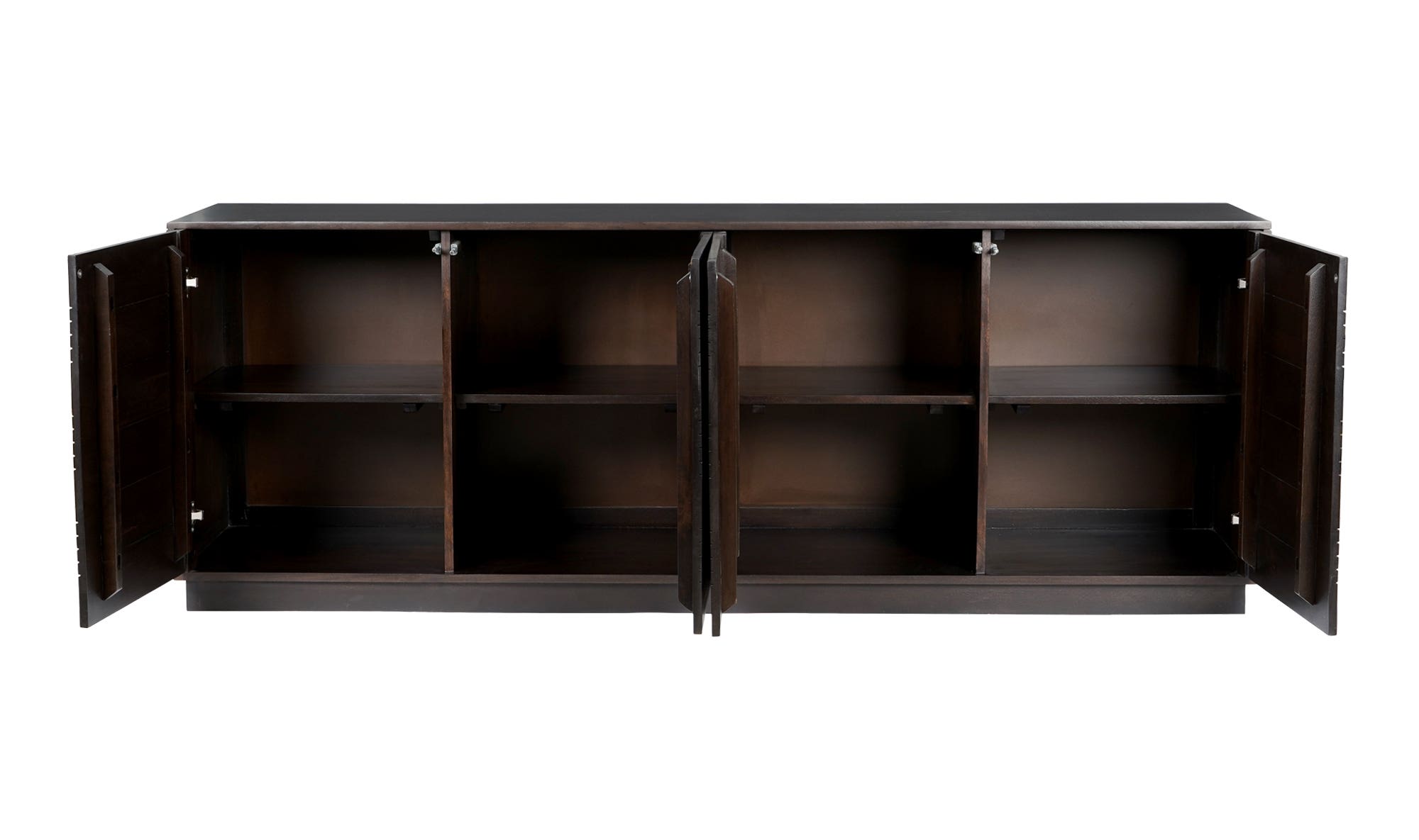Moe's - Denman Mid-Century Modern Sideboard in Dark Brown