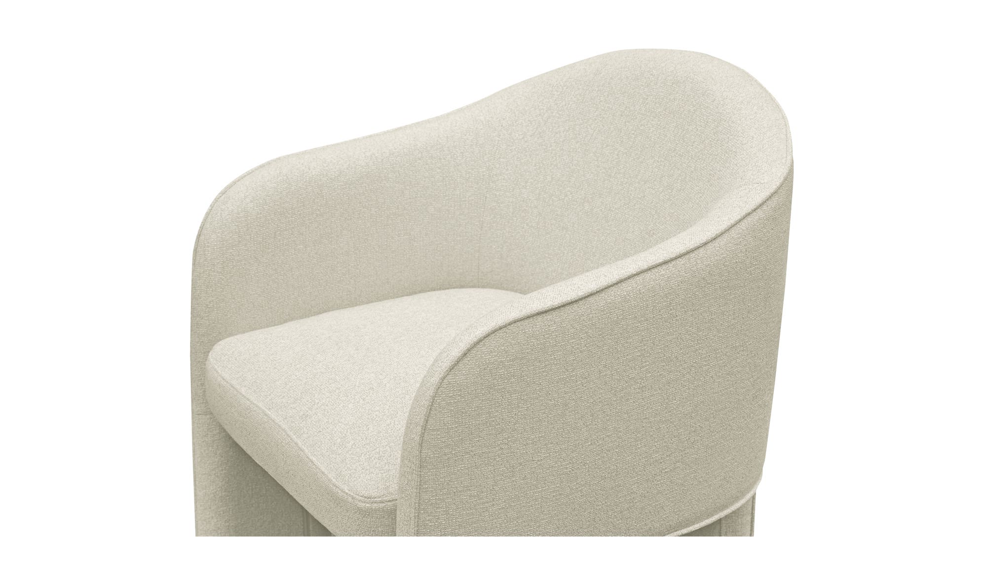 Moe's Clara Contemporary Dining Chair - Beige