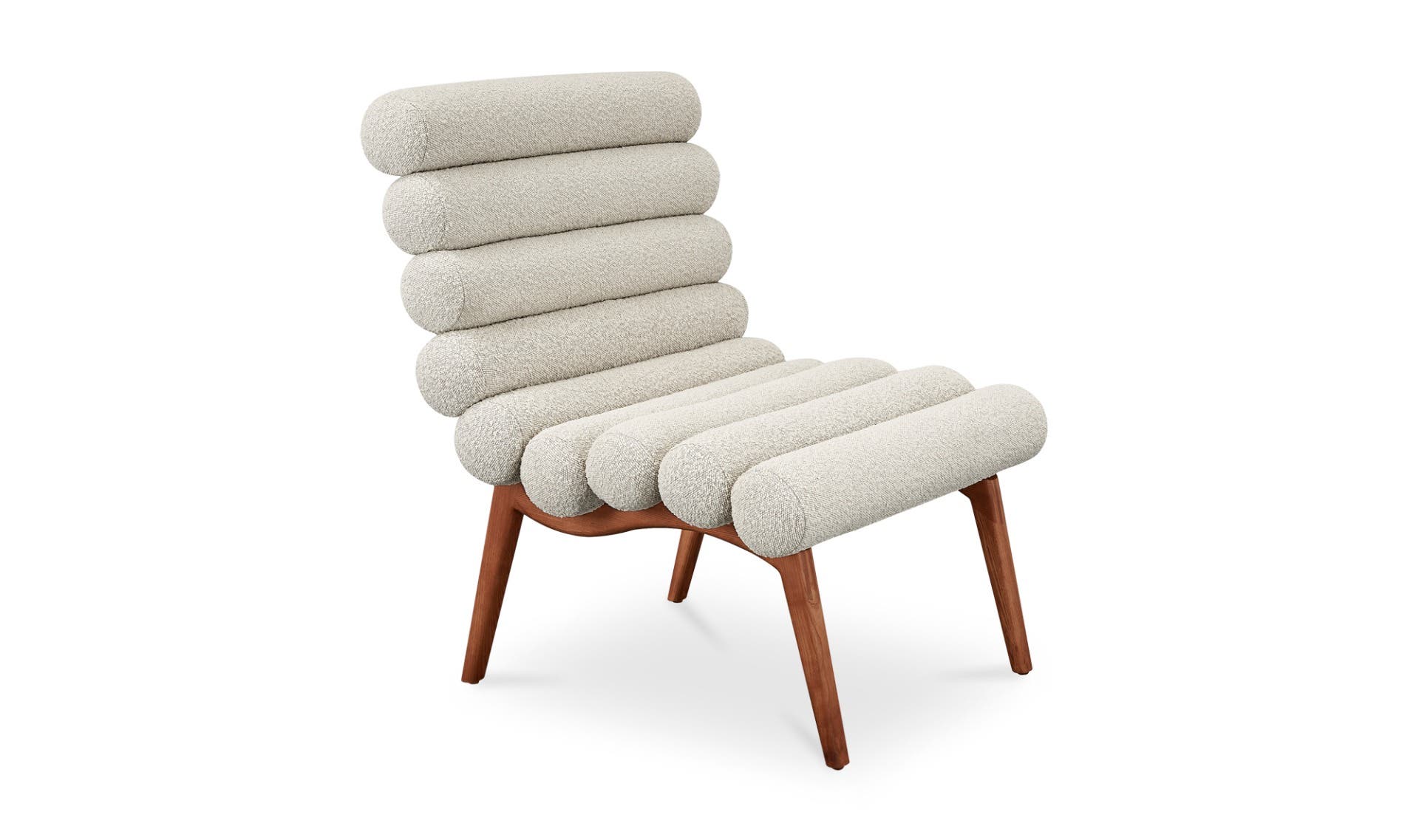 Moe's Arlo Contemporary Accent Chair - Off White