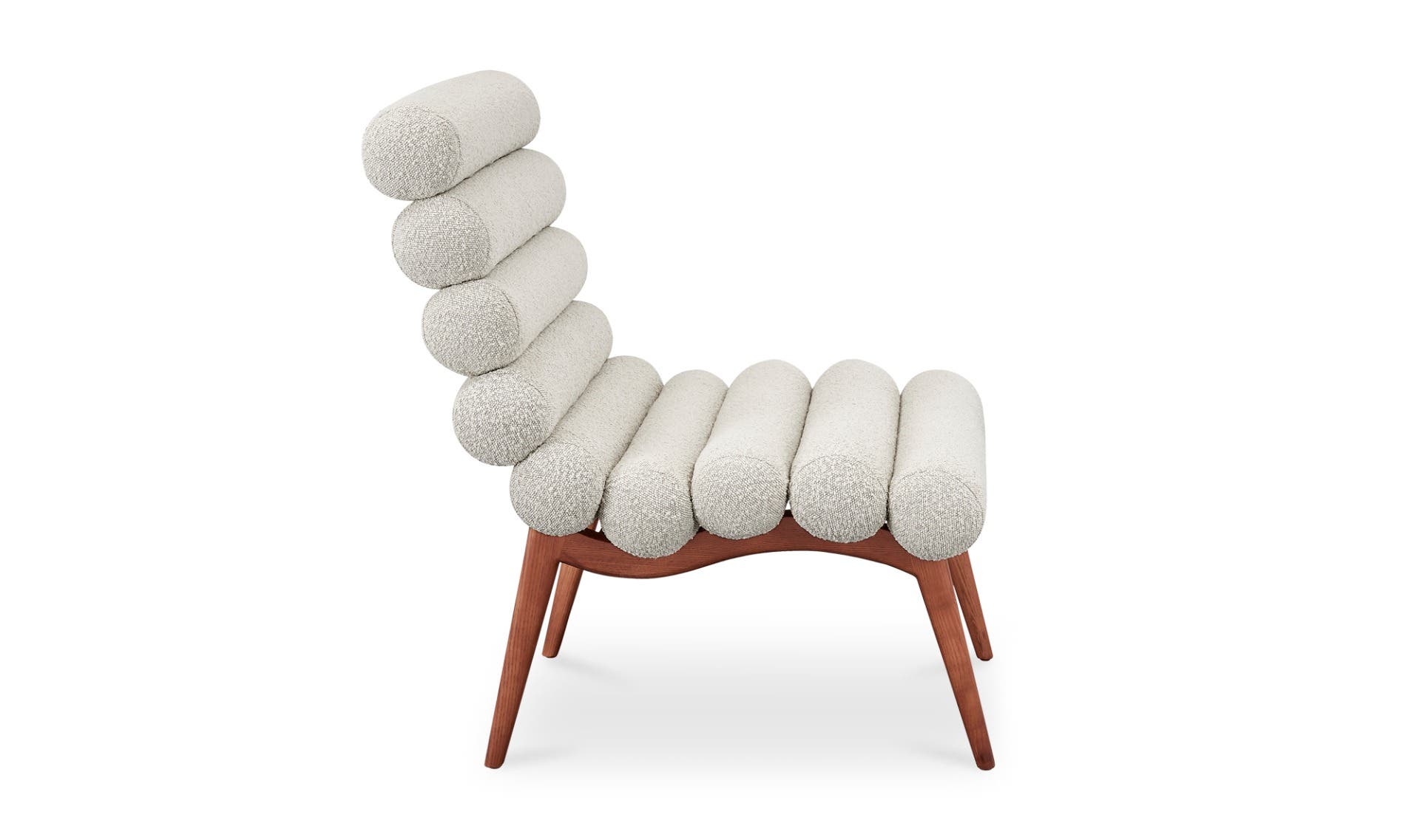 Moe's Arlo Contemporary Accent Chair - Off White