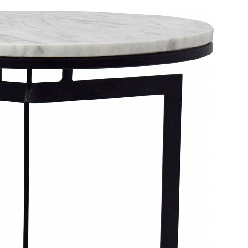 Moe's Taryn Accent Table - White, Small