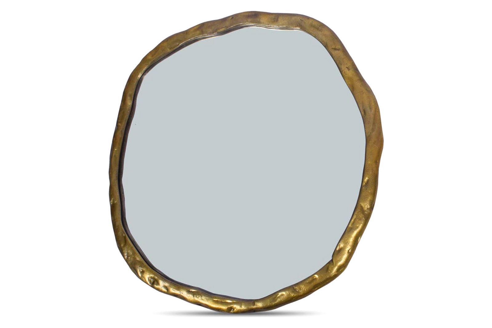 Moe's Foundry Round Mirror - Gold, Large