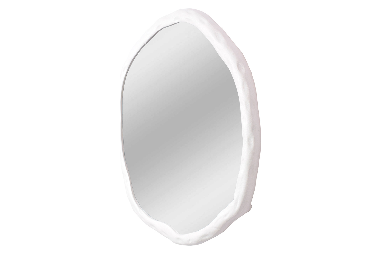 Moe's Foundry Round Mirror - White, Small