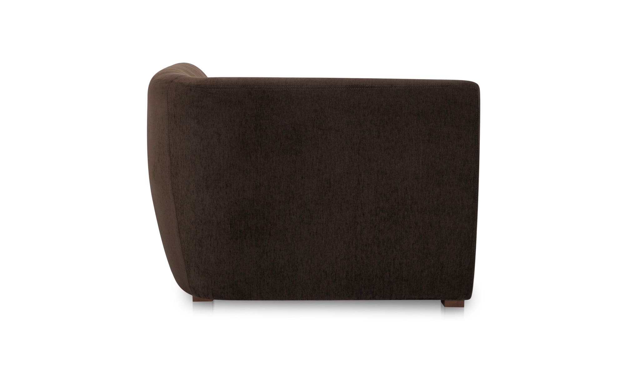 Moe's Amelia Contemporary Corner Chair - Espresso