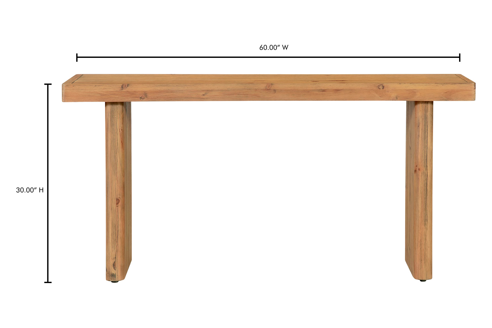Moe's Monterey Console Table - Rustic Blonde