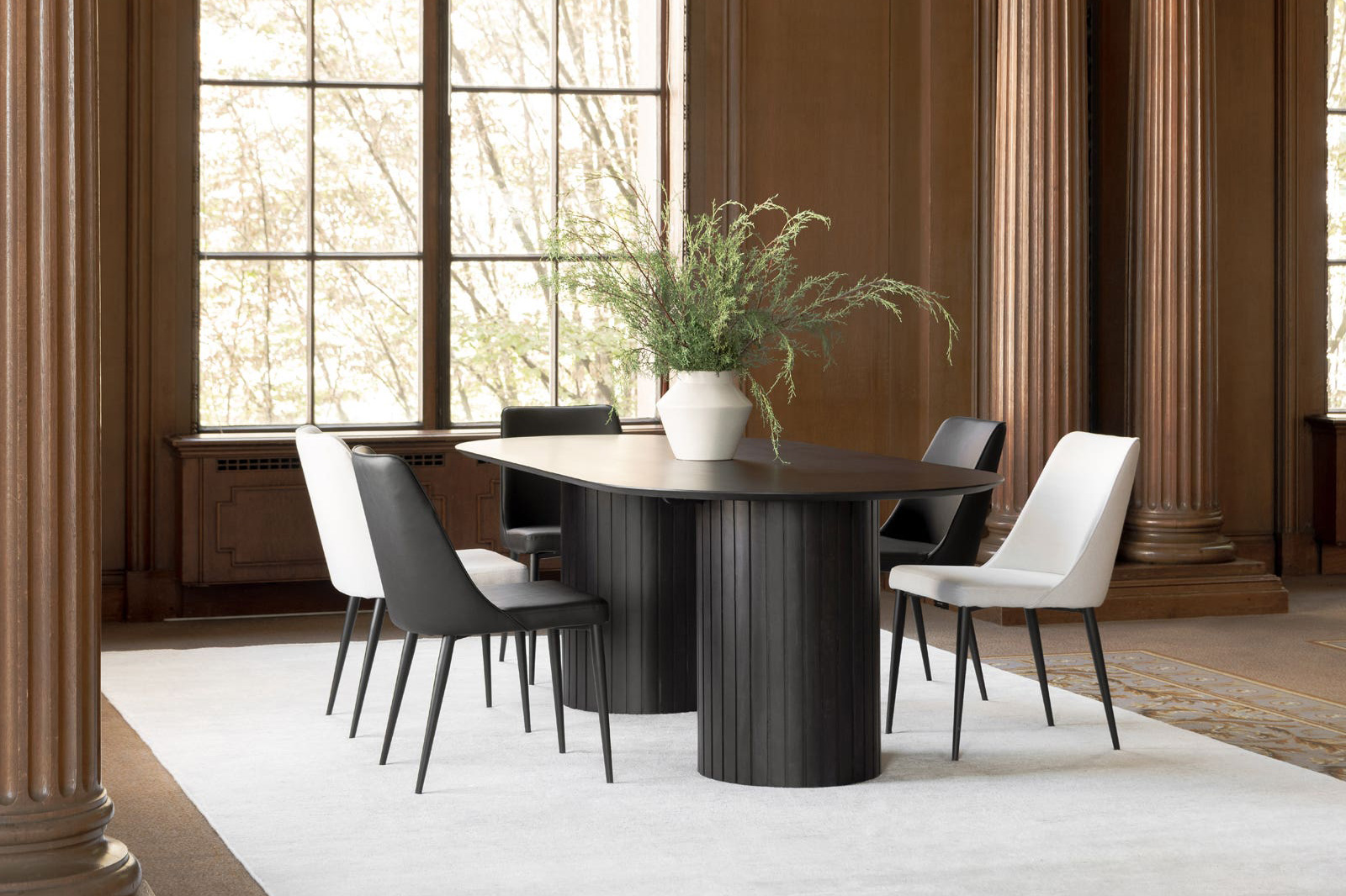 Moe's Povera Oval Dining Table - Black