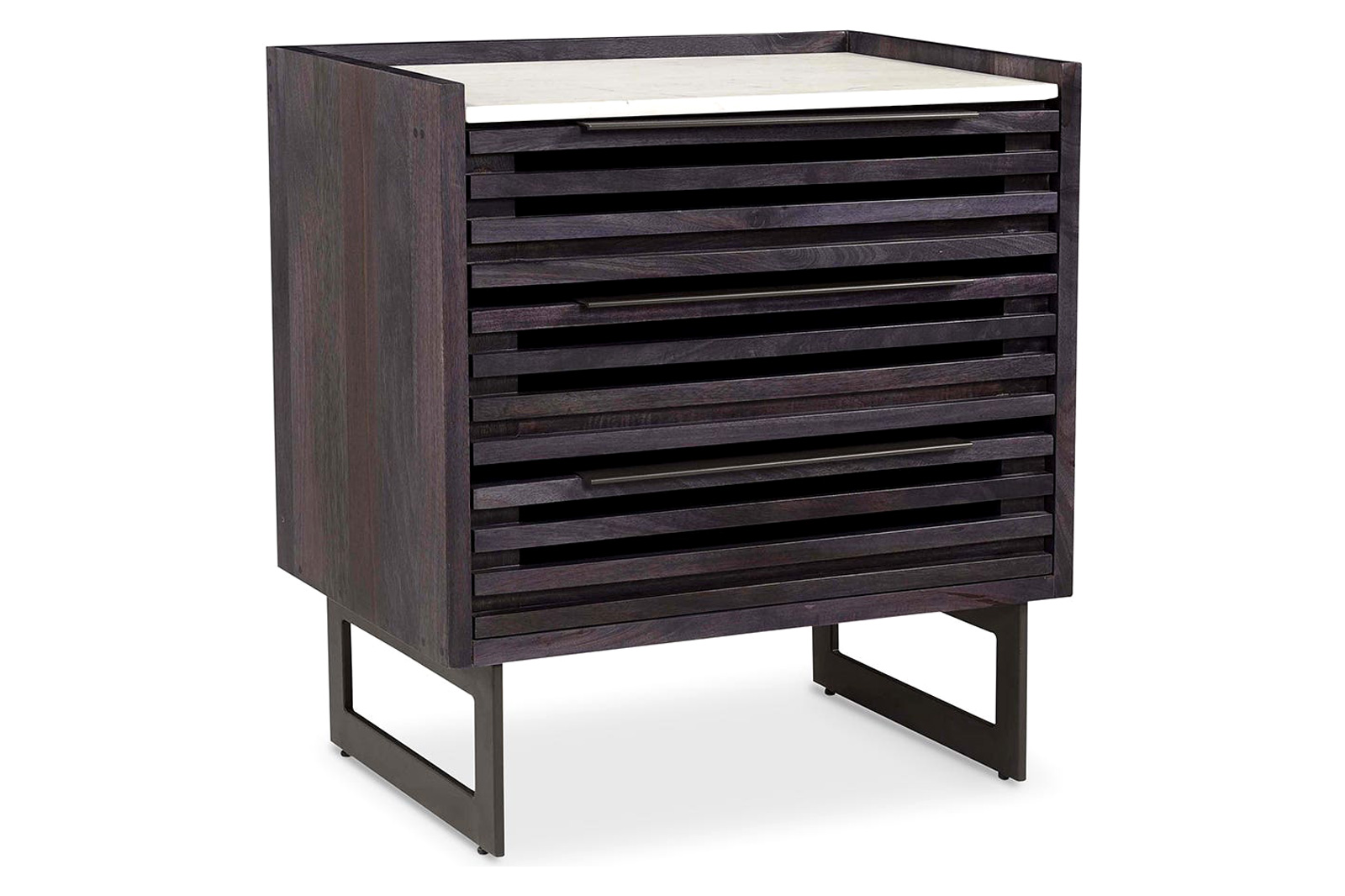 Moe's Paloma 3 Drawer Nightstand - Gray