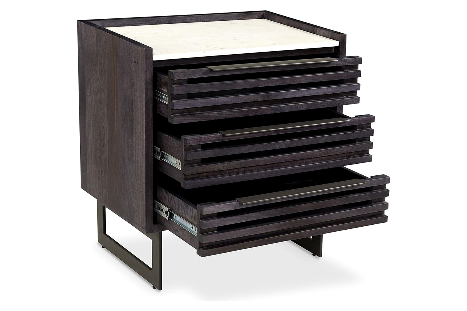 Moe's Paloma 3 Drawer Nightstand - Gray