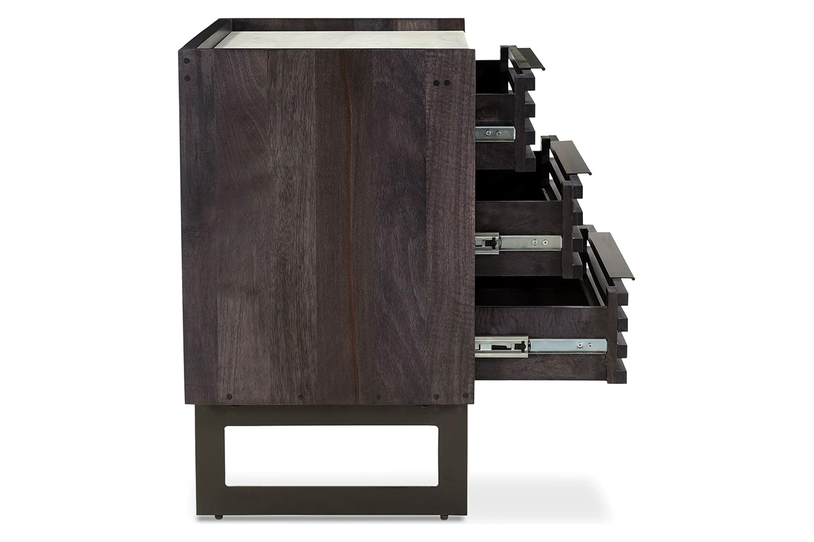 Moe's Paloma 3 Drawer Nightstand - Gray