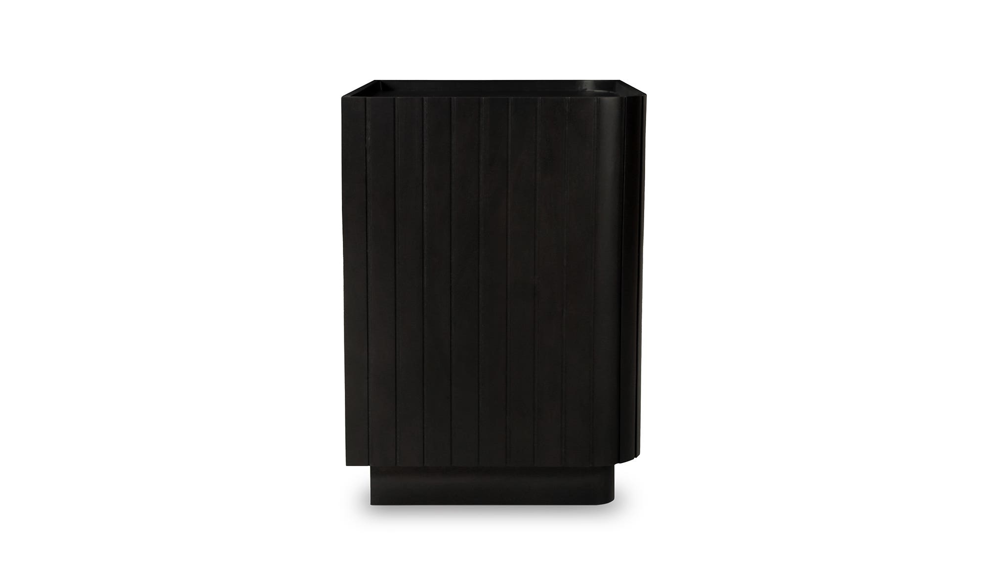 Moe's Povera Contemporary 3-Drawer Nightstand - Black