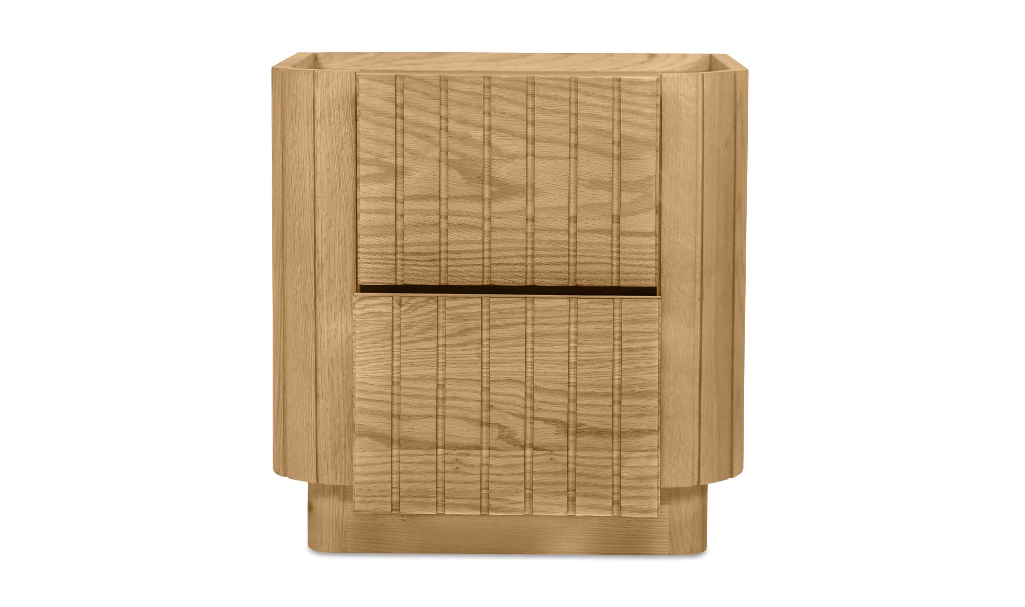 Moe's Povera Contemporary 2-Drawer Nightstand - Oak