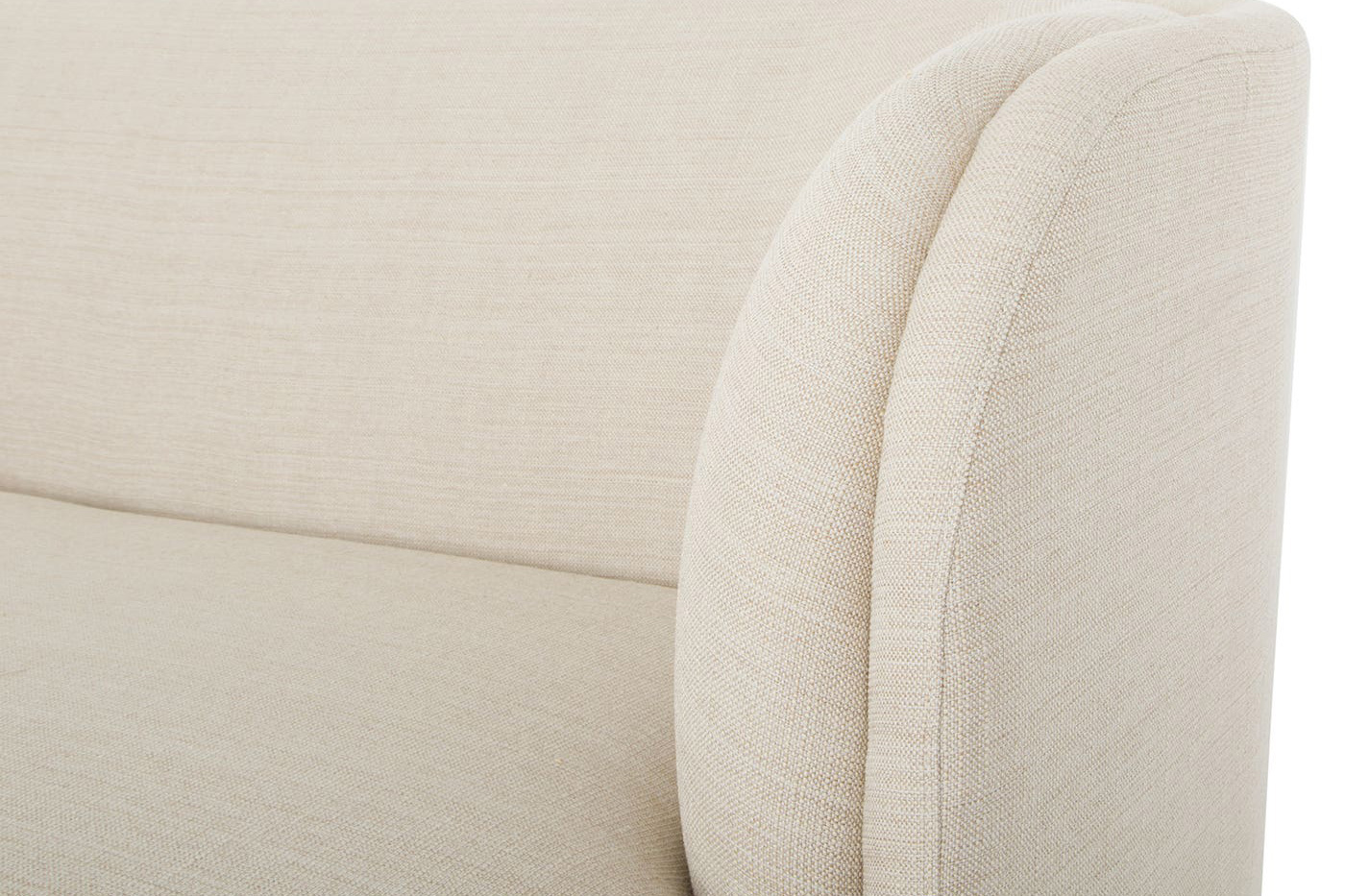 Moe's Yoon Chaise - Sweet Cream, Right Facing