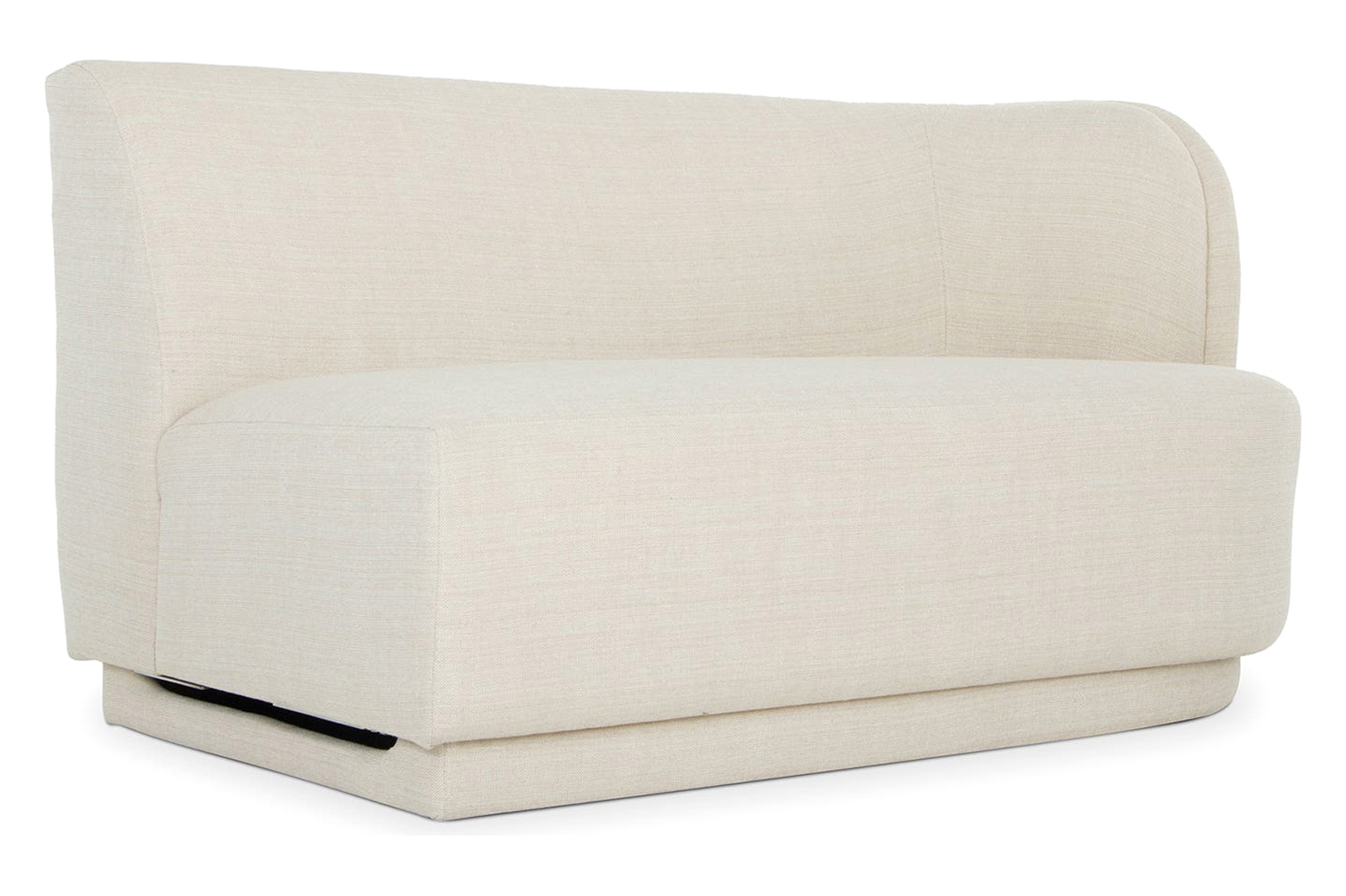 Moe's Yoon 2 Seat Sofa - Sweet Cream, Right Chaise