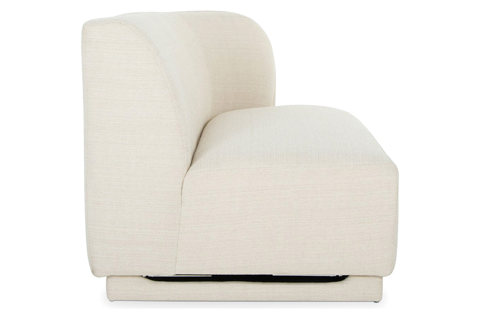Moe's Yoon 2 Seat Sofa - Sweet Cream, Right Chaise