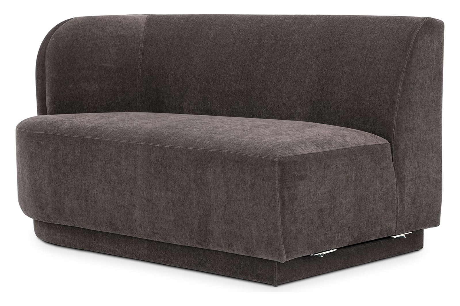 Moe's Yoon 2 Seat Sofa - Umbra Gray, Left Chaise