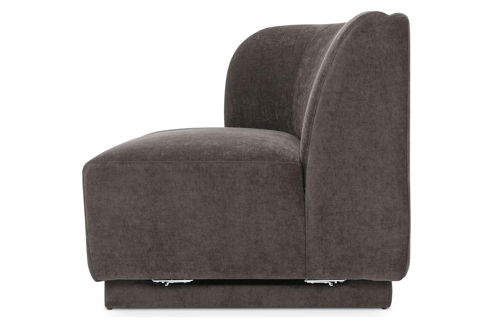 Moe's Yoon 2 Seat Sofa - Umbra Gray, Left Chaise