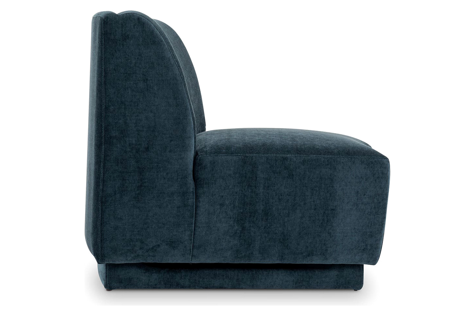 Moe's Yoon Slipper Chair - Nightshade Blue