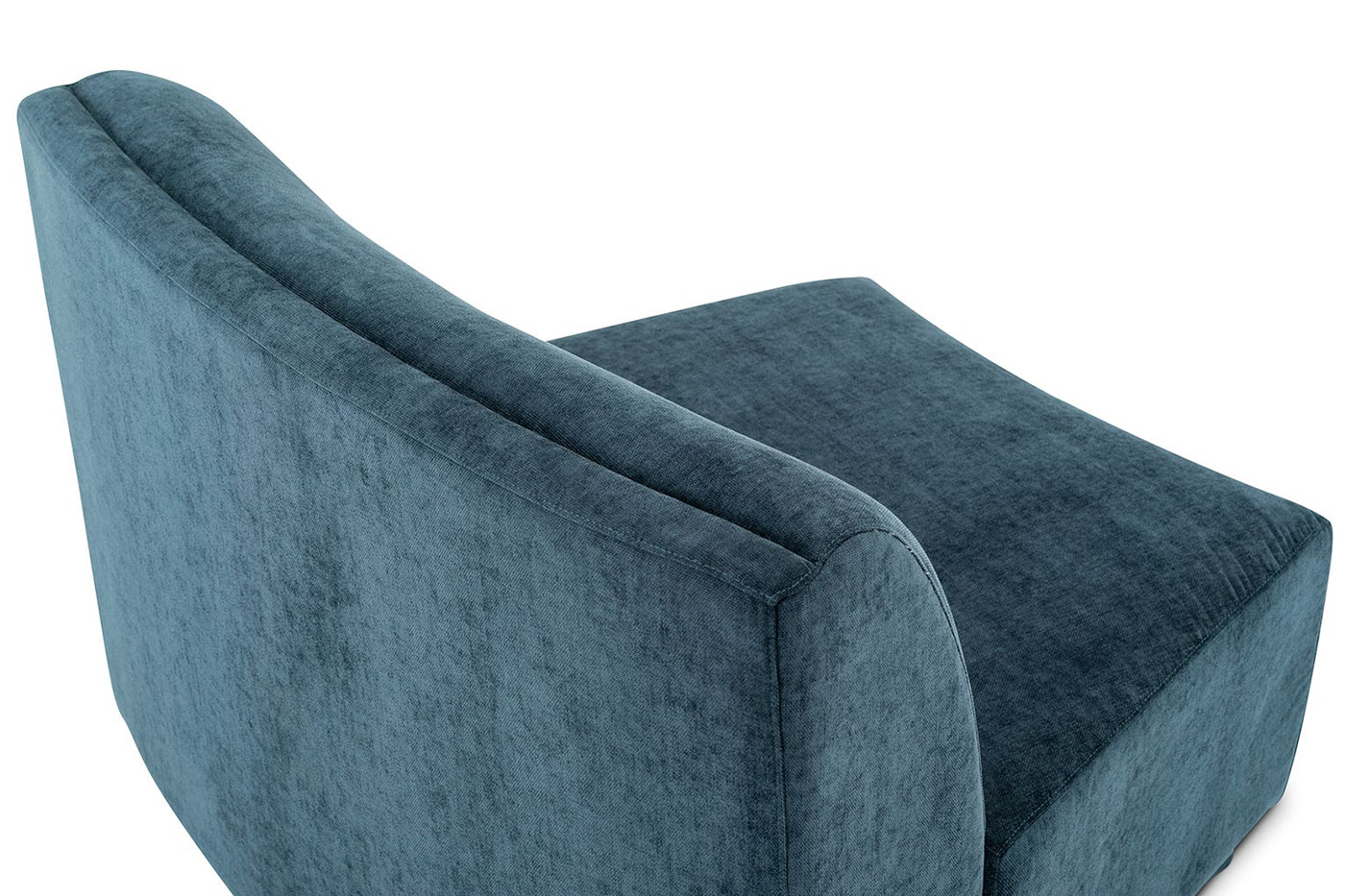 Moe's Yoon Slipper Chair - Nightshade Blue